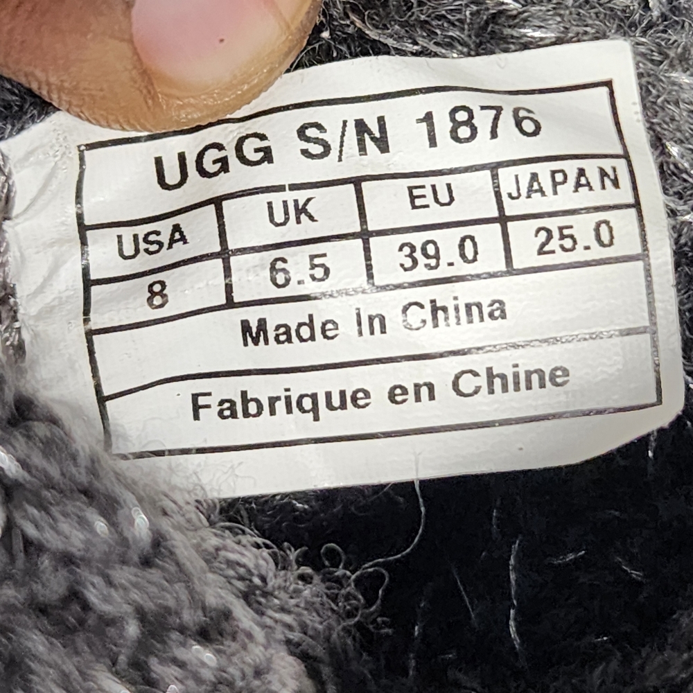 Ugg Classic “Cardy” Tall Button Sweater Boots in Gray size 8 - Picture 7 of 9